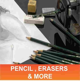 PENCIL , ERASERS & MORE